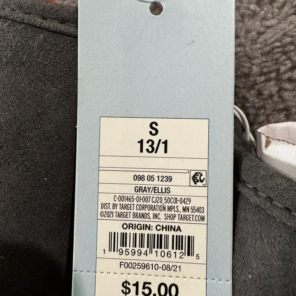 Cat & Jack Children’s Charcoal Slippers